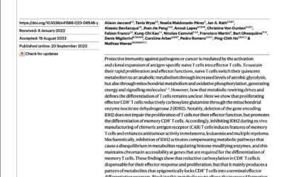 Nature: Reductive Carboxylation Epigenetically Instructs T Cell Differentiation: A TMIC Li-Node Client Success Story